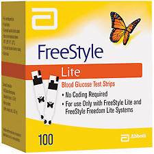 FreeStyle Lite, 100 Test Strips, Expires 11/2013, NEW