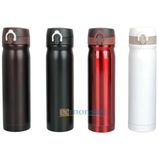 Stainless Steel Vacuum Bottle Coffee Thermos Travel Container 500ML 