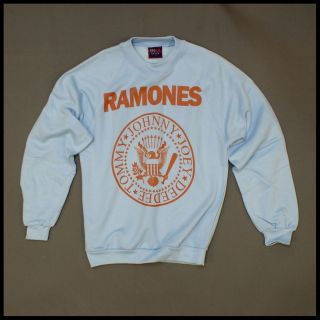 ramones garage indie punk rock festival sky blue sweatshirt jumper s 