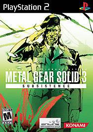 METAL GEAR SOLID 3 SUBSISTENCE PS2 PLAYSTATION 2 GAME!