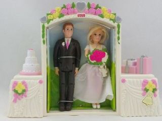   Price Dollhouse Play Set Loving Family Bride & Groom Wedding Day Arch