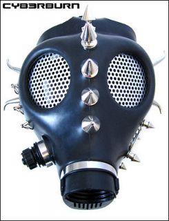 Geomancer Full Face Gas Mask Cyber Rave Goth Burning Halloween Man 