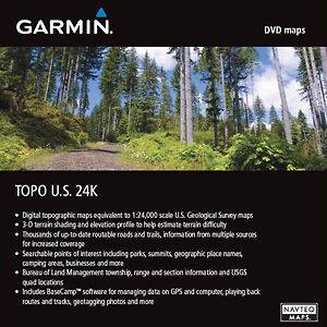 Garmin TOPO U.S. 24K West 010 11314 00 Navigational Software DVD New