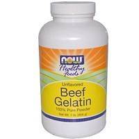 Now Foods, Beef Gelatin, Unflavored, Powder, 1 lb (454 g)