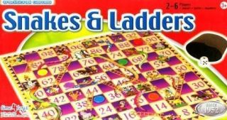 Snakes and Ladders Traditional Childrens Board Game NEW