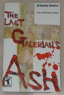   Galerians Ash Dualshock Game Player Cheat Guide Manual Book