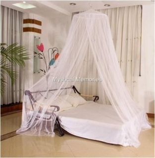 White King Size Mosquito Net Bed Canopy Gorgeous NEW