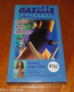Tony LIttle Gazelle Freestyle   Lower Body Solution VHS   Brand NEW