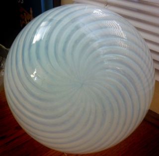   of blue swirl Glass 12 GAZING BALL BEAUTIFUL FALL & WINTER COLOR
