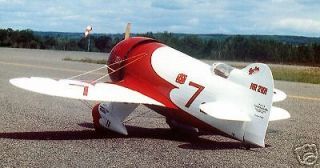 Scale Gee Bee R 2 Racer Plans, Templates, Instructions