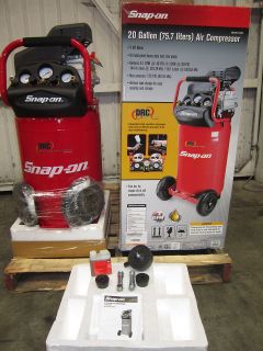 Newly listed Snap on® 20 GALLON AIR COMPRESSOR W/AIR HOSE & ACCS NEW!