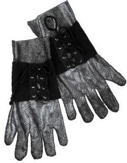   Renaissance Knight Faux Chain Mail Armor Costume Gloves Gauntlets