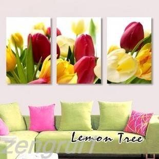   MODERN HUGE WALL ART OIL PAINTING ON CANVAS (flower)No Frame+gift