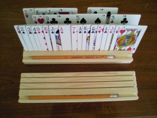 Playing Card Holder/Rack ~ CANASTA RUMMY POKER BRIDGE UNO KIDS TO 