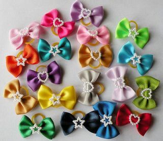   cat puppy hair bow wholesale lots of headdress flower pets gift #a2