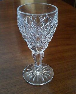   Vintage Wine Glasses Set of 3 Clear Footed Stems Stemware Goblets