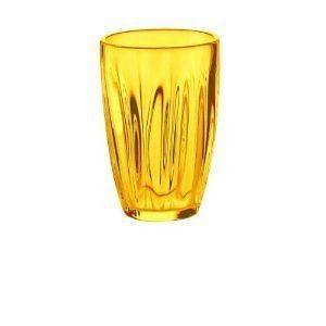   Aqua Tall Drinking Glass Acrylic Soft Drink Glass Plastic Glass Yellow