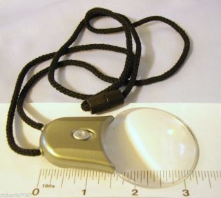 Magnifying glass pendant lighted cord 3x magnifier