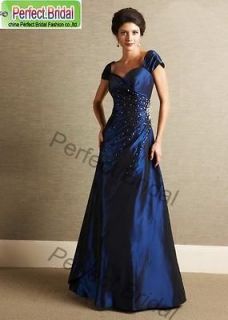Jewelry blue Mother of the Bridal Dresses Wedding Gown Party 