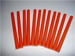 Orange Colored Glue Sticks mini X 4 12 sticks