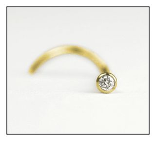 Diamond Nose Stud 1pt VS1 GH in Choice of Gold