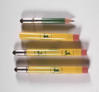   1970s John Deere Bullet Pencil Set Three Pencils MINT NEVER USED