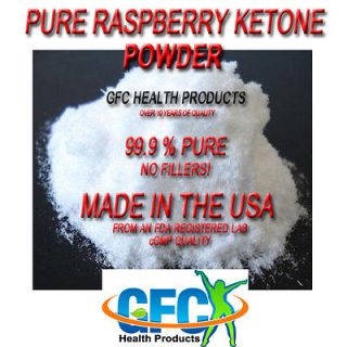 Pure Raspberry Ketone Powder Dr. Oz Recommended 250 mg. per serving No 