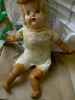 Vintage Baby Doll (Closes eyes  Cries) 18inch long Needs Someone To 