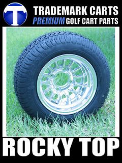 10x7 Medusa Golf Cart Wheel on Low Profile Street Tires!