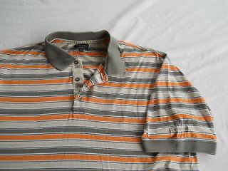 Striped BURBERRY GOLF (XXL) mens Italy made s/s polo shirt