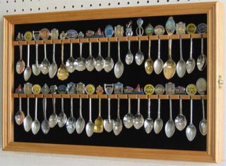 40 Spoon display Case cabinet rack with glass door