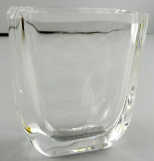 Skruf Swedish Art Glass Small Etched Vase