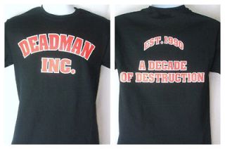 UNDERTAKER Deadman Inc Decade of Destruction T shirt New