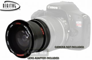 WIDE ANGLE LENS Fisheye FOR CANON EOS REBEL 1100D 1000D T3 T3i 60D 7D 