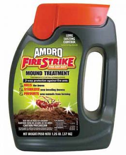 Amdro FireStrike Fire Ant Bait 1.25lb Shaker KILLS queen Prevents New 