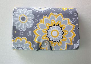 COUPON Holder / Organizer / Keeper / File / Carrier   yellow and gray 