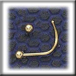 Gold 9kt Tiny 1.5mm Ball Nose Stud Studs Rings Body Jewelry