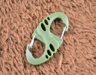 Army Green S Biner Clip for Paracord Bracelet S Keychain Camping Tool 