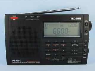 TECSUN PL660 Black FM/SW/MW/LW/AI​R SSB PLL World Radio
