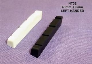 LEFT HANDED 40mm GRAPHITE BASS GUITAR NUT/BK,WH,/NT32