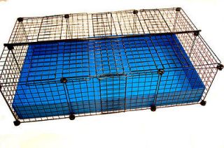 NEW 2x3.5 Grid Covered C&C Cube & Coroplast Guinea Pig Cage   Medium