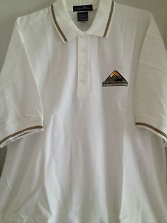 NEW HUMMER MENS WHITE POLO SHIRT, SIZE 2XL CAR LOVER GIFT