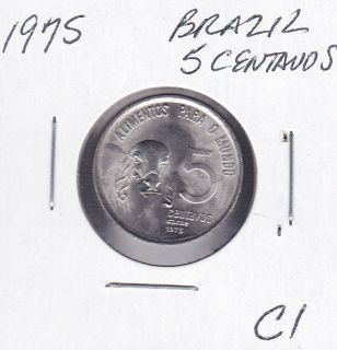1975 Brazil 5 Centavos World Coins