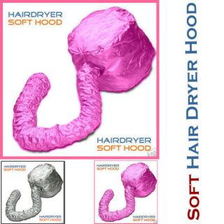 Hair Dryer Soft Hood Bonnet Attachment, Portable Hairdryyer Hood, Pink 