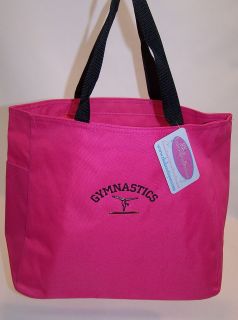 Gymnastics & Gymnast on Balance Beam Gym Shoe Tote Bag