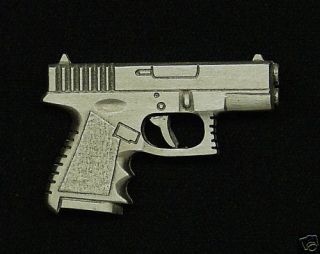 Empire Pewter 9MM Handgun Pewter Pin (Small Frame)