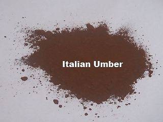   Umber pigment   to colour oil, wax, grout, plaster, cement etc 50g