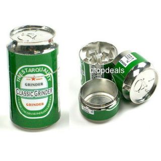   MINI Beer Can Pop Can Herb Tobacco Grinder Hand Muller Crusher shark