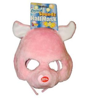 Kids Pig Halloween Costume Mask with Animal Sounds Child