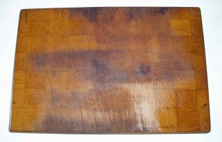 Vintage Hardwood Butcher Block Cutting Board 18 x 12 x 1.5 inches 50 